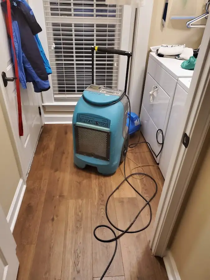 Commercial dehumidifier deployed for Flood Damage Cleanup in Poughkeepsie